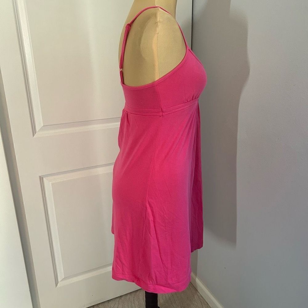 Old Navy Hot Pink Mini V-neck Dress - Picture 3 of 5
